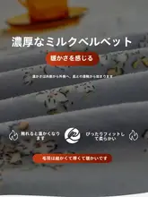 冬用 牛乳絨毛布カバー【厚手・暖かい・レース仕上げ・両面起毛】
