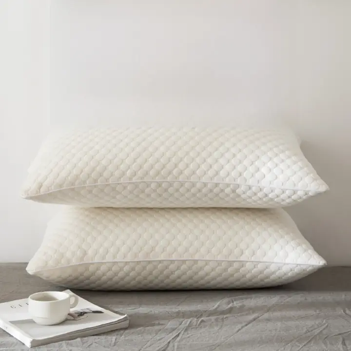 抗菌防ダニ枕【白鹅绒・洗える・快適な睡眠サポート・高反発・一人用】