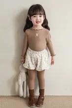 子供用 カートゥーンウサギ柄 長袖Tシャツ【秋冬用・可愛い・カジュアル】