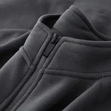 重厚感のある立ち襟スウェットコート【春秋用・深グレー・ユニセックス】