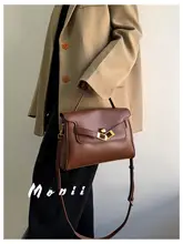本革製 小型ショルダーバッグ【通勤用・ベルト付き・ファッションデザイン】