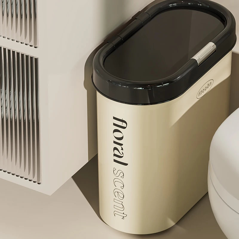 鍵付きゴミ箱：スリムデザインのトイレ用ゴミ箱で家庭の安全と衛生を実現