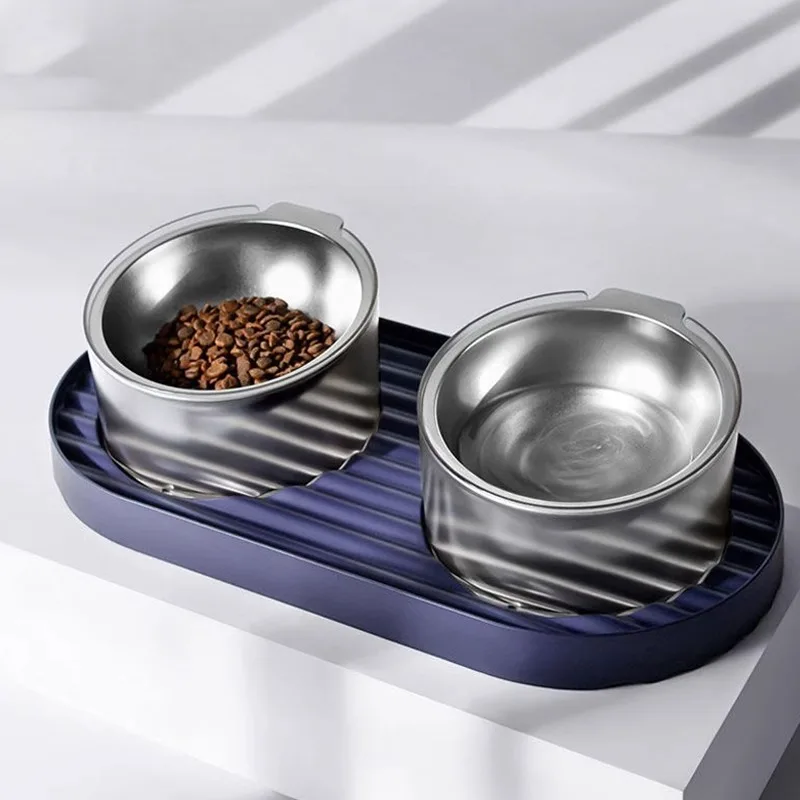 hipidog お椀型食器：犬猫兼用の倒れにくい二重ボウルで安全な給食管理