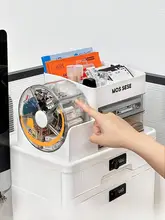 デスクトップリモコン収納ボックス【オフィス用・多仕切り・引き出し式】
