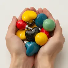 磁吸式陶器丸型フック【防犯用・インテリアデザイン・多用途】