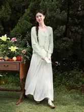 春夏用 グリーンニットキャミソール【リブ編み・スタイリッシュな重ね着に最適】