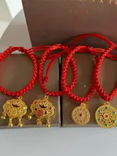 手作りのペット用ネックレス【猫・犬用・仿金デザイン・お祝い仕様】