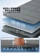 折りたたみ式ポータブルヨガマット【男性用・滑り止め・静音設計】