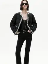 ビンテージ風 中低腰フレアジーンズ【ブラック・デニム・極上の柔らかさ】（セットアップ対応）