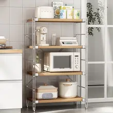 キッチン用 多機能収納ラック【スタンド式・多層・電子レンジ・調理器具対応】