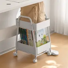 Lazy Corner 移動可能な書類収納カート【子供用・デスク下対応・車輪付き】