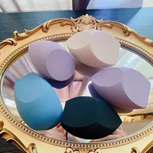 大きいサイズの三分割メイクスポンジ【ファンデーション用・化粧水・肌に優しい】