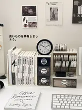 斜め挿し式文具収納ボックス【引き出し付き・大容量・多機能デスクオーガナイザー】