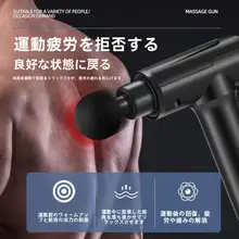 筋膜ガン 振動マッサージ器【家庭用・多機能・専門的な筋肉リラクゼーション用】