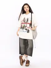 アメリカンビンテージ風 半袖Tシャツ【デザイン性のある小流行・カップル向け】