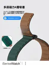Apple Watch用シリコンバンド【磁気吸着・通気性・夏用・高級クリエイティブデザイン】