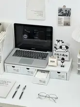高床式二段オフィスデスク用台所パソコンスタンド【収納付き・重さに対応】