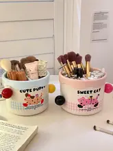 かわいい化粧ブラシホルダー【デスクトップ収納・大容量・口紅・アイライナー・眉毛ブラシ用】
