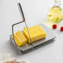 ステンレス製チーズスライサー【目盛り付き・ハムカッター・バター分割器】
