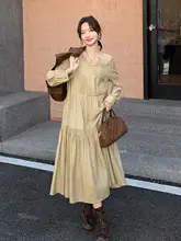 春秋用 レディース PUレザー ジレとロングスカートのドレッシーコーデ（セットアップ対応）