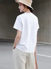 シンプルなハイネックTシャツ【カジュアル・フィット・コットン・夏用】
