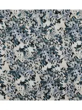 油絵風花柄 アイルランド製リネンシルク生地【柔らかく滑らか】