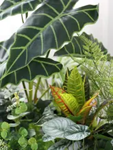 フェイク植物 フラワーボックス 屋外使用 緑化用 セット