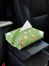 動物デザイン 車載ティッシュボックス【アイデア満載・シートバック用・多機能】