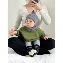 赤ちゃん用 秋冬ウェア【お洒落なニットトップスとパンツ・クリスマスデザイン】（セットアップ対応）