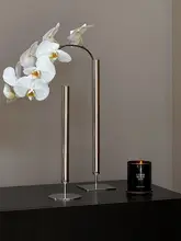 高級感あふれるステンレス製フラワーベース【アートデコ・胡蝶蘭用】