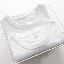 極上の柔らかさのコットン丸首半袖Tシャツ【厚手・白・ゆったり・ユニセックス】
