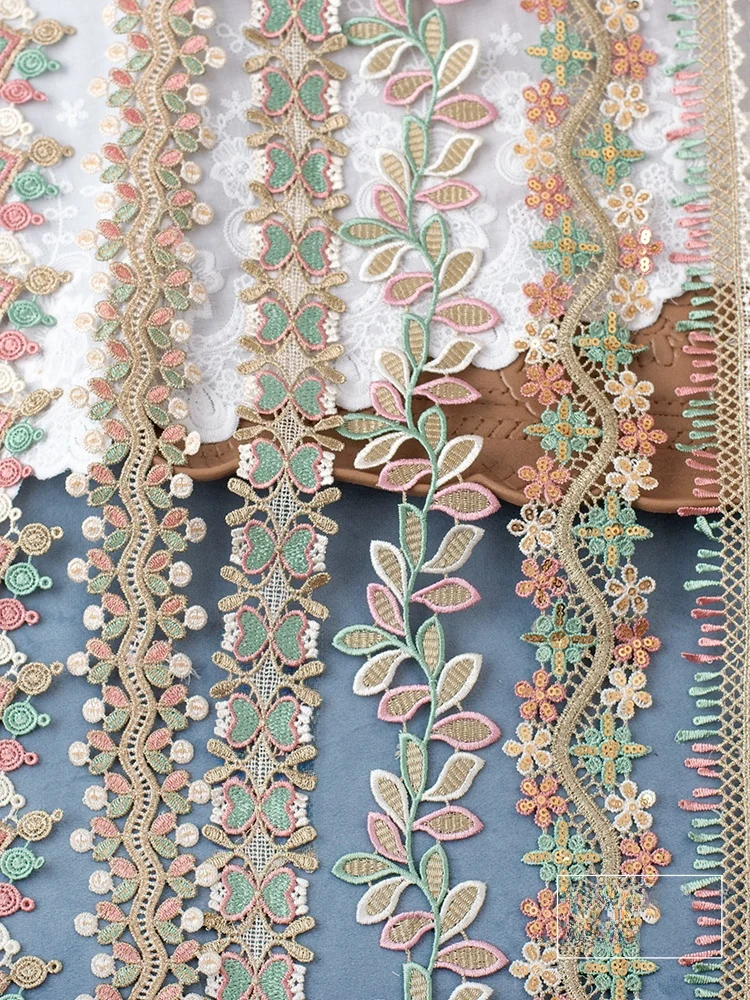 レース刺繍の魅力：カラフルなポリエステル刺繍レースで民族風デザインを実現