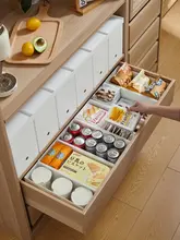 キッチン用 大型収納ボックス【プラスチック・フタ付き・整理整頓・ホワイト】