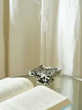 高級感ある陶器製香炉台【アロマトレイ・線香スタンド・インテリア飾り】