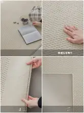 防水加工の高級感あるリビング用ラグ【クリーム色・ソファ・テーブル用・大判】（セットアップ対応）