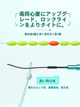 強力な引張力を持つナイロン釣り糸【朝天フック・銅ウエイト付き・フロートセット】