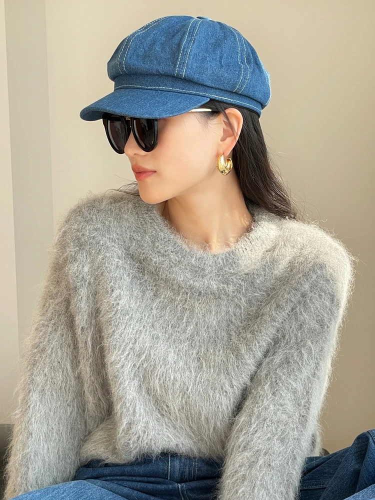 おばさん 帽子 どんなのがいいか？韓国風 レトロデニム八角帽が通勤や買い物にもぴったりな理由