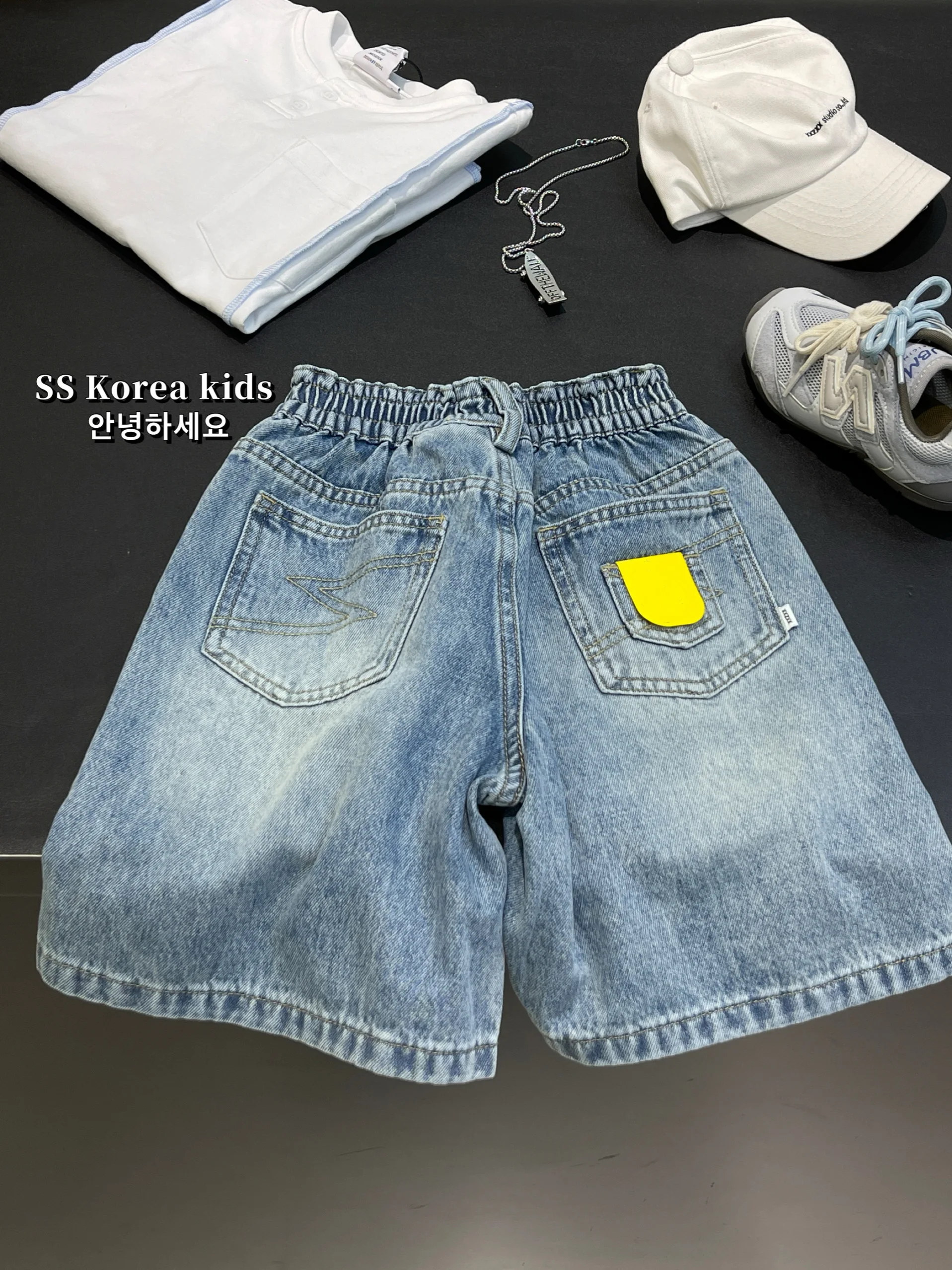 4歳の男の子に合う服のサイズは？夏用のデニムショートパンツが解決するリアルな悩み