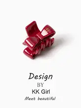 小型バタフライノットのヘアクリップ【シャーククリップ・少ない髪量用・後頭部用】