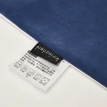 モダンブルーのストライプデザインソファ毛布【オフィス用・多目的】