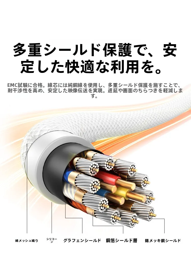 DisplayPort HDMI変換 100均で4K解像度が映るのか？高解像度コアシリコンケーブルの本当の性能とは
