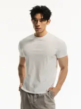 肌理感のショートスリーブTシャツ【アメリカンスタイル・フィット感・無地】