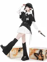 ワンピース レッグウォーマー 2点セット レディース 長袖 秋物 ガーリー