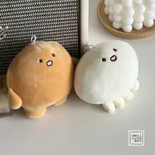 可愛いカートゥーンデザインのマスコットキーホルダー【毛糸製・金属クリップ付き】