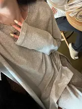 極上の柔らかさの長袖Tシャツ【カジュアル・開襟・ドルマンスリーブ】