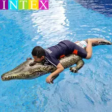 リアルワニデザインの子供用水泳浮き輪【男女兼用・浮かぶおもちゃ・座れるサーフィン用】