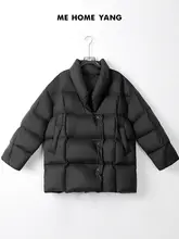 白鹅绒使用の軽量ダウンジャケット【防風・秋冬用・フード付き】
