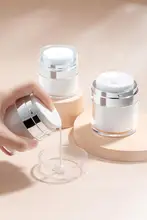 旅行用真空クリーム分配ボトル【化粧品用・押し出し式・携帯に便利】（セットアップ対応）