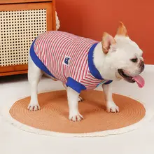 春秋用犬用半袖スウェットシャツ【フレンチブルドッグ・パグ・ブルドッグ向け・薄手】（セットアップ対応）