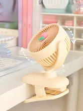 小型充電式デスクファン【静音・クリップ式・可愛いデザイン】